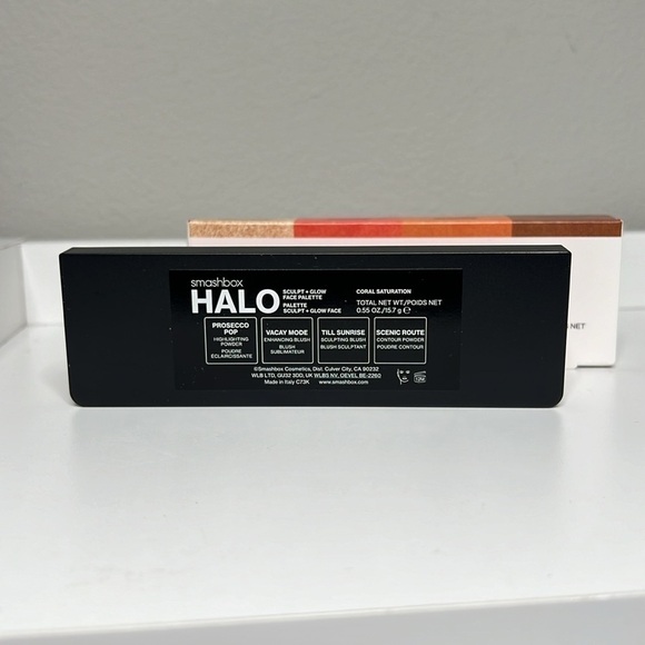 Smashbox Halo Sculpt + Glow Contour Blush Highlighter Palette Coral Saturation - Picture 7 of 7